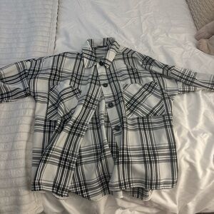 Zara plaid long sleeve